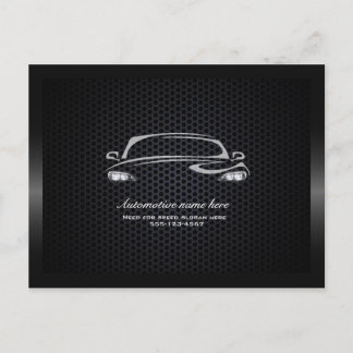 Postal Cartão de visita de carro moderno minimalista pret