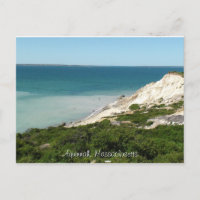 Cartão de Vista postado do Farol em Aquinnah, Mães