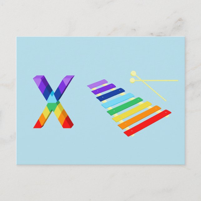 Postal Cartão de Xilofone (Frente)