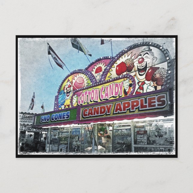 Postal Cartão do "algodão doce" (Frente)
