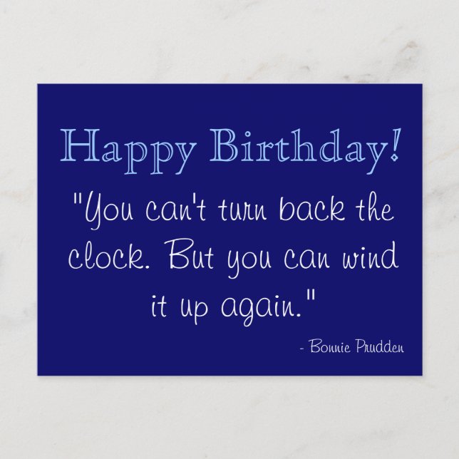 Postal Cartão do aniversário - Pruden (Frente)