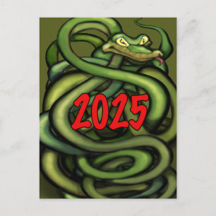 Postal Cartão do Ano do Dragão 2025