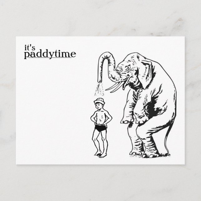 Postal cartão do banho do respingo (Frente)