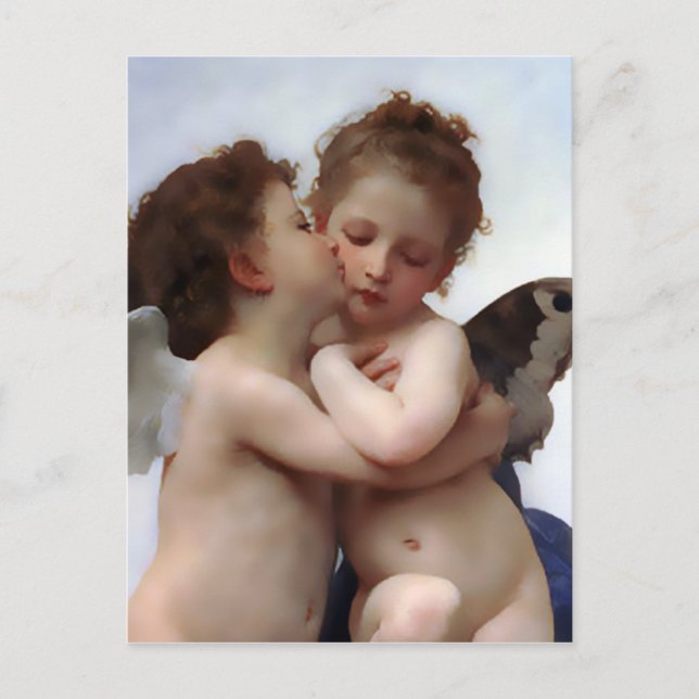 Postal Cartão do beijo dos anjos (Frente)