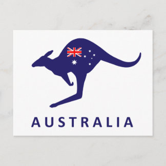 POSTAL CARTÃO DO CANGURU DE AUSTRÁLIA
