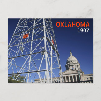 Postal Cartão do centennial de Oklahoma
