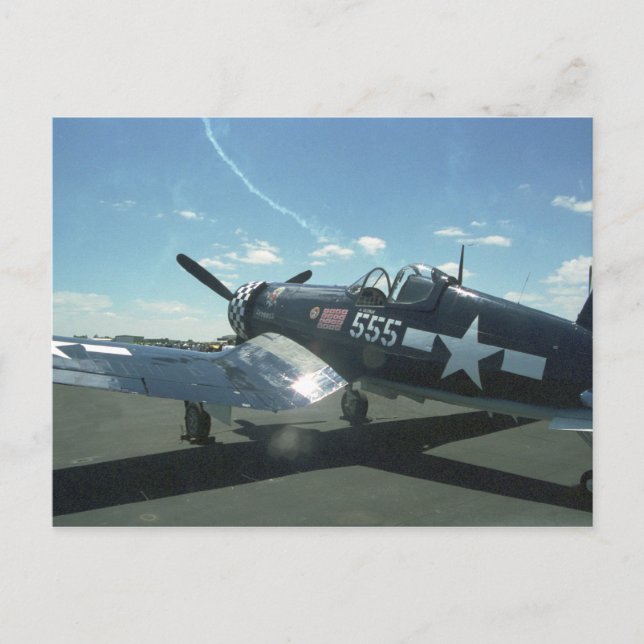 Postal Cartão do corsário F4U-1 (Frente)