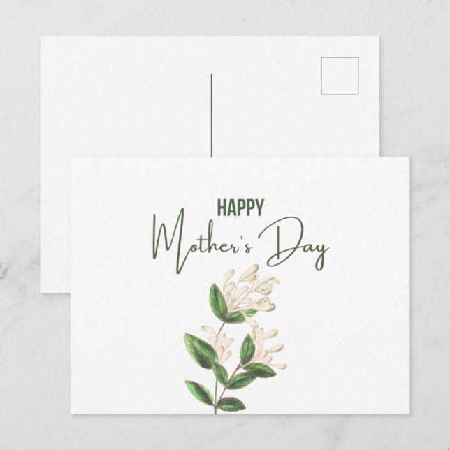 Postal Cartão do Dia das Mães (Frente/Verso)