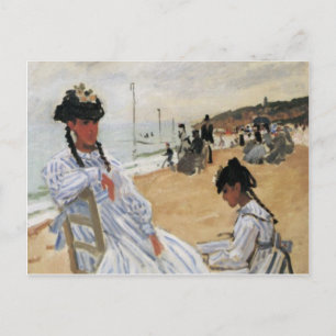 Postal Cartão do Dia das Mães Claude Monet Mãe e Filho