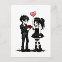 Cartão do Dia dos Namorados Dark Romance Gótico