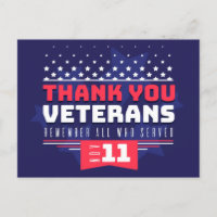 Cartão do Dia dos Veteranos