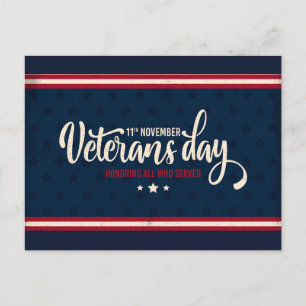 Postal Cartão do Dia dos Veteranos