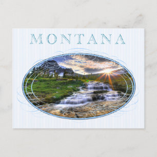 Postal Cartão do estado de Montana