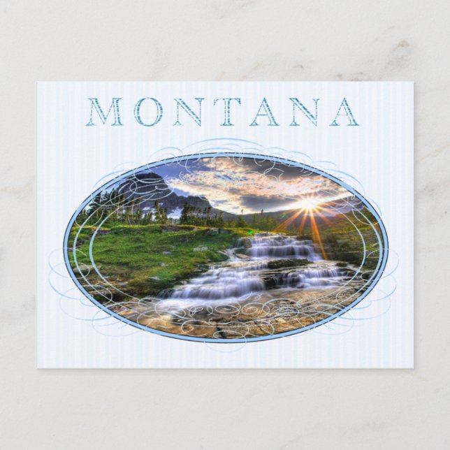 Postal Cartão do estado de Montana (Frente)