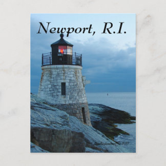 Postal Cartão do Farol Castle Hill Lighthouse- Newport, R
