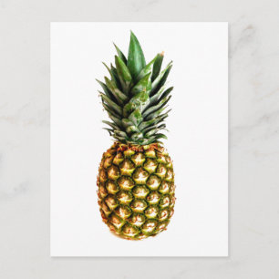 Postal Cartão do impressão da fruta do abacaxi