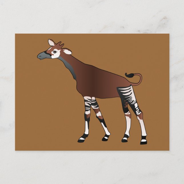 Postal Cartão do Okapi (Frente)