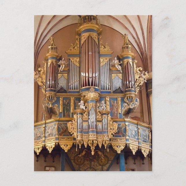 Postal Cartão do órgão da catedral de Frombork (Frente)