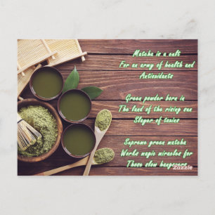 Postal Cartão do poema de Matcha