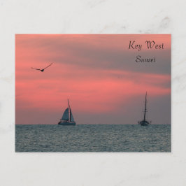 Postal Cartão do por do sol de Key West