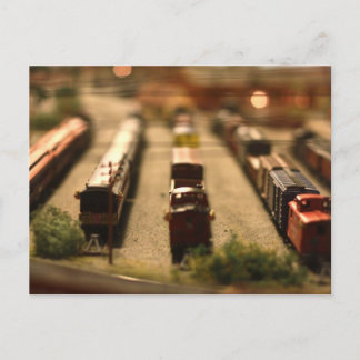 Postal Cartão do trem do brinquedo