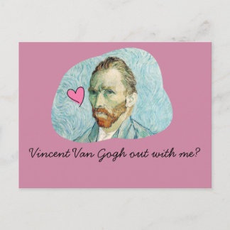 Postal cartão do Vincent Van Gogh comigo