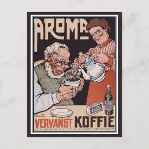 Postal Cartão do vintage:   Café: Aroma Vergangt Koffie