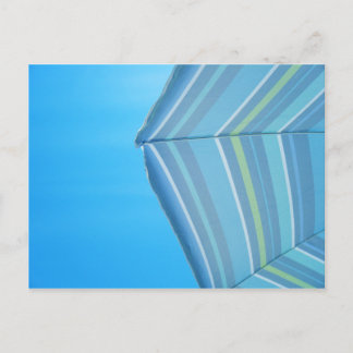 Postal Cartão dos azuis do guarda-chuva