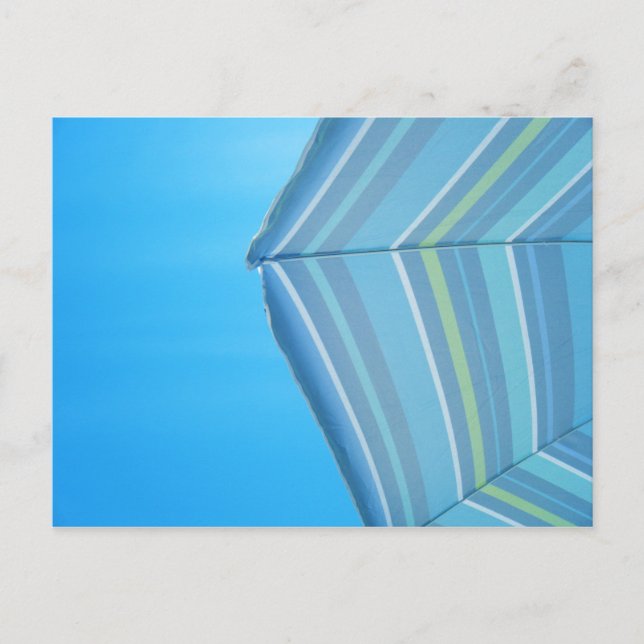 Postal Cartão dos azuis do guarda-chuva (Frente)