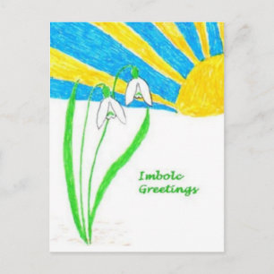 Postal Cartão dos cumprimentos de Imbolc
