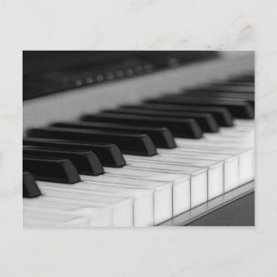 Postal Cartão dos cumprimentos do piano