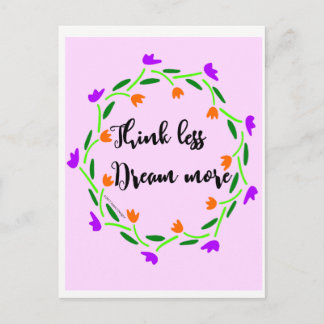 Postal Cartão dos pensadores e dos sonhadores