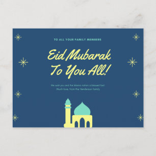 Postal Cartão Eid mubarak