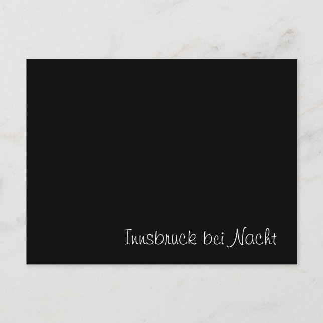 Postal Cartão engraçado "Innsbruck bei Nacht" (Frente)