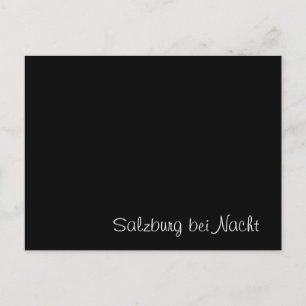 Postal Cartão engraçado "Salzburg bei Nacht"