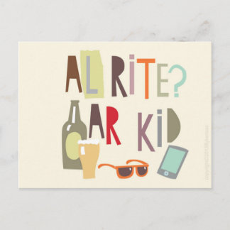 Postal Cartão Escrutínio - Alrite Ar Kid