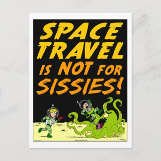 Postal Cartão estrangeiro da "VIAGEM ESPACIAL" do lago