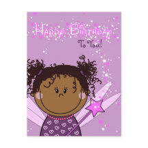 cartão - feliz aniversário - anjo