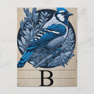 Postal Cartão Flash Vintage B Bluebird