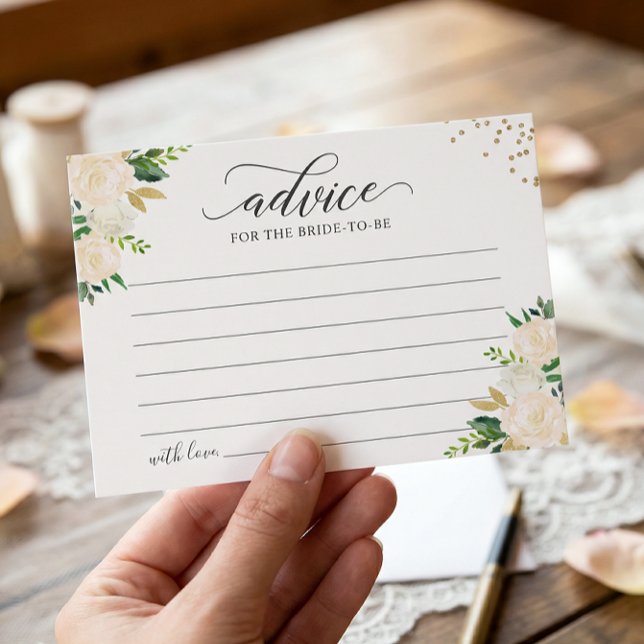 Postal Cartão Floral Dourado Verde Moderno para Palavras  (Criador carregado)