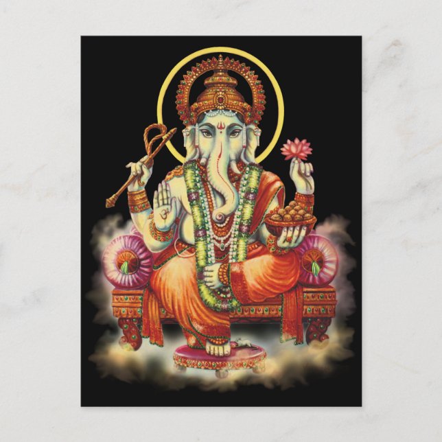 Postal Cartão Ganesh (Frente)