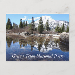 Postal Cartão grande do parque nacional de Teton