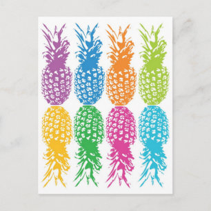 Postal Cartão Hawaii Pineapple Retro