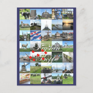 Postal Cartão Kaart da foto de Fryslân Boppe Friesland