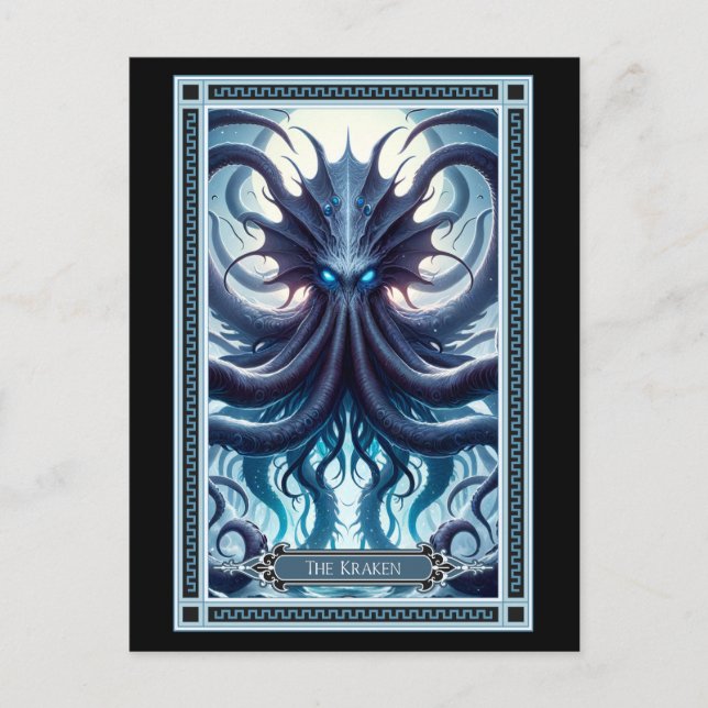 Postal Cartão Kraken Tarot (Frente)