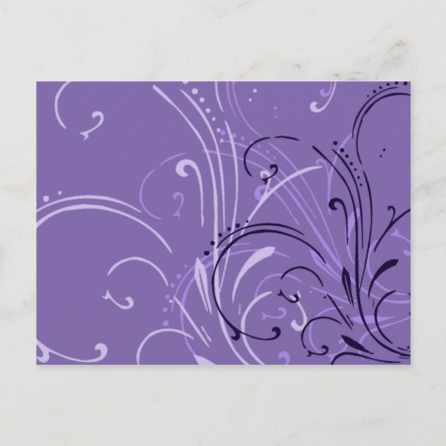 Postal Cartão linear da dança (Frente)