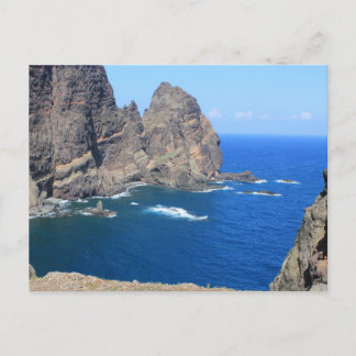 Postal Cartão - litoral de Madeira