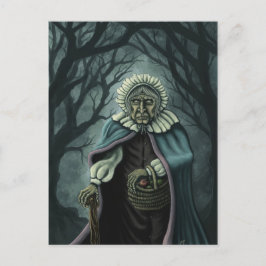 Postal cartão mau da arte da fantasia das maçãs