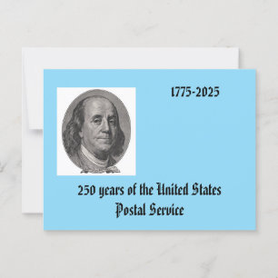 Postal Cartão Máximo Ben Franklin