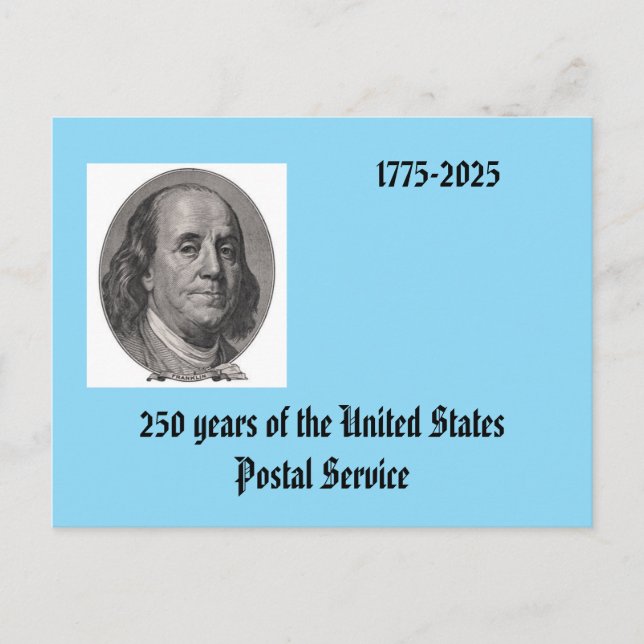 Postal Cartão Máximo Ben Franklin (Frente)